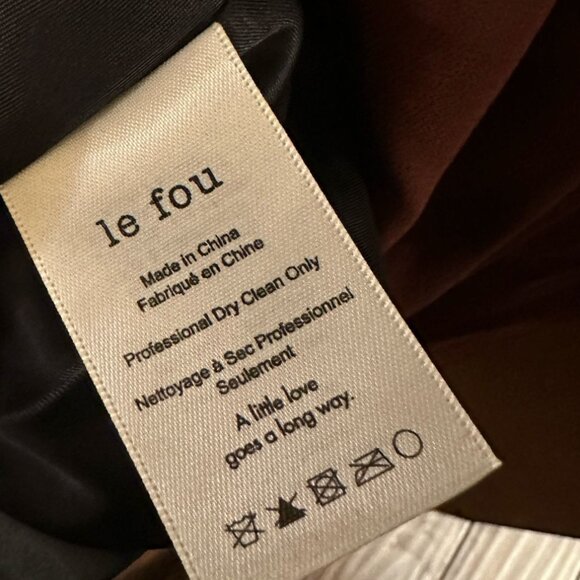 Vintage Aritzia Wilfred Le Fou Valentine High Neck V Back Midi Dress Rust Red - Picture 6 of 6